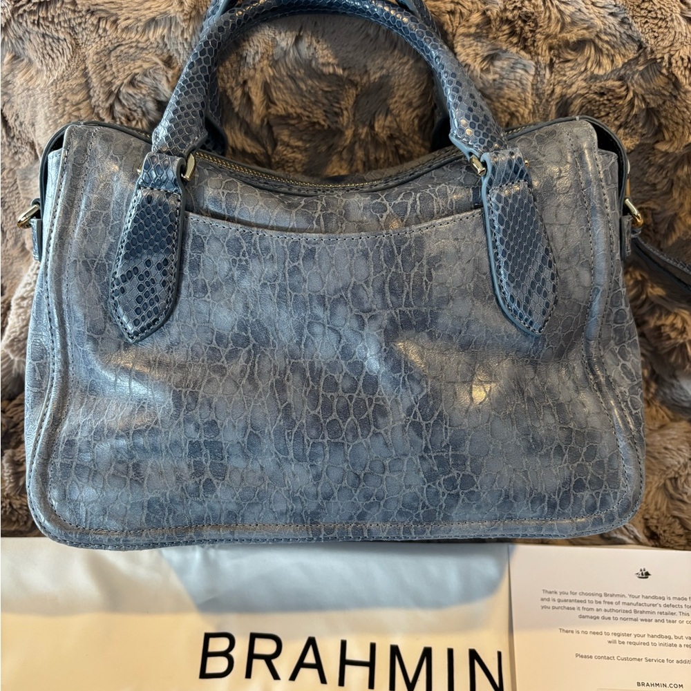 Brahmin Micaela Bellbottom Blue - Picture 2 of 4